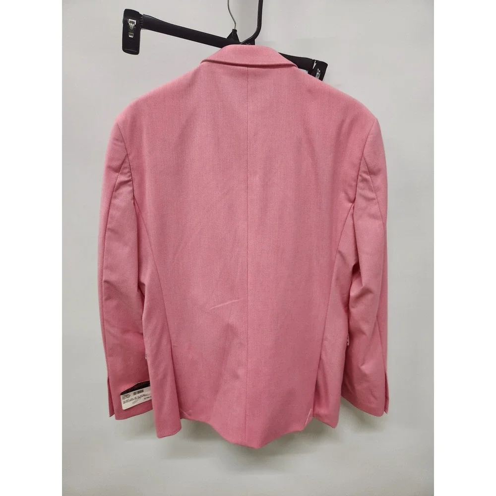 NWT Egara Mens Pink Skinny Fit 2 Piece Suit